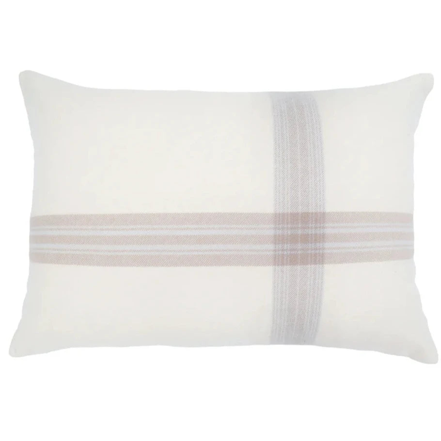 Geneva Ivory Taupe Big Pillow by Pom Pom at Home