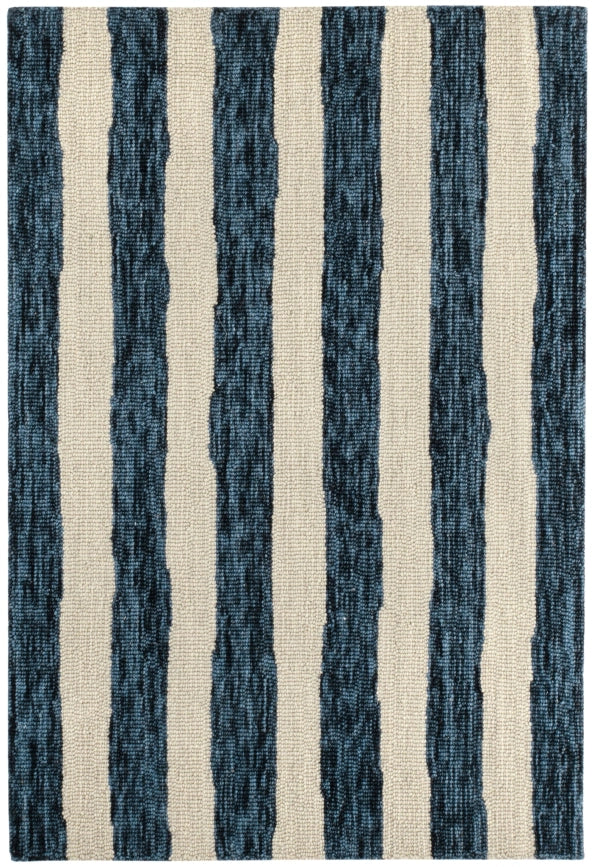 Dash & Albert Silas Stripe Hand Micro Hooked Wool Rug