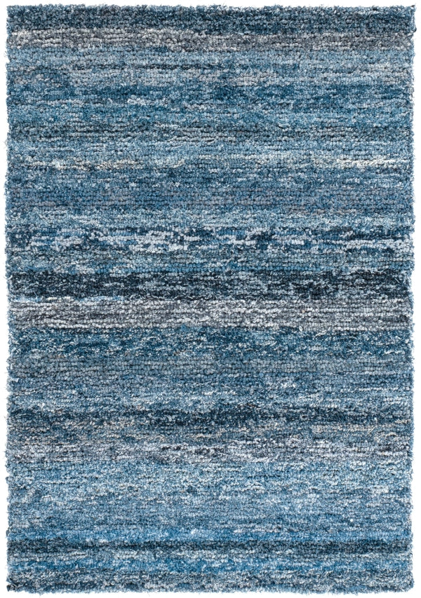 Dash & Albert Denim Chindi Blue Hand Hooked Cotton Rug