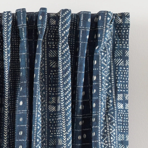 Pine Cone Hill Kodi Batik Indigo Curtain Panel