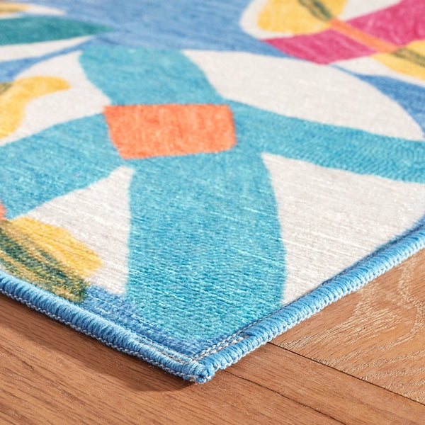 Lily Pad Spring Machine Washable Rug