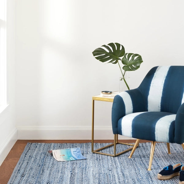 Dash &amp; Albert Denim Stone Blue Handwoven Cotton Rug