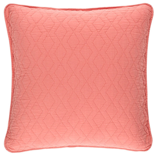 Pine Cone Hill Birdie Coral Quilted Sham