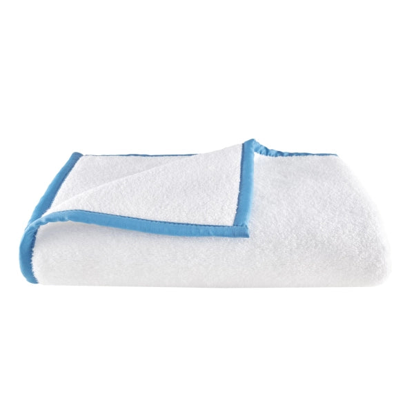 Pine Cone Hill Signature Banded White/French Blue Towel