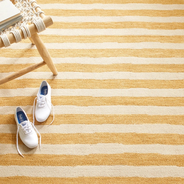 Dash & Albert Silas Stripe Hand Micro Hooked Wool Rug