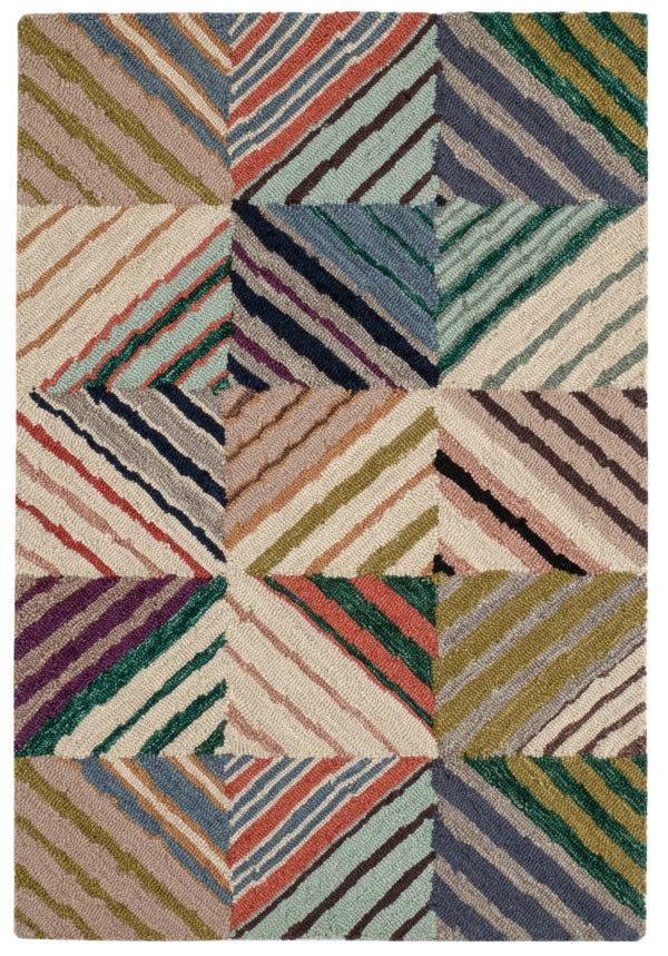 Dash & Albert Potter Multi Hand Micro Hooked Wool Rug