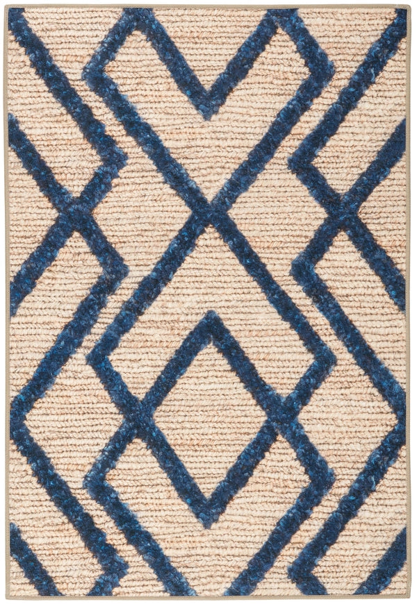 Marco Navy Machine Washable Rug