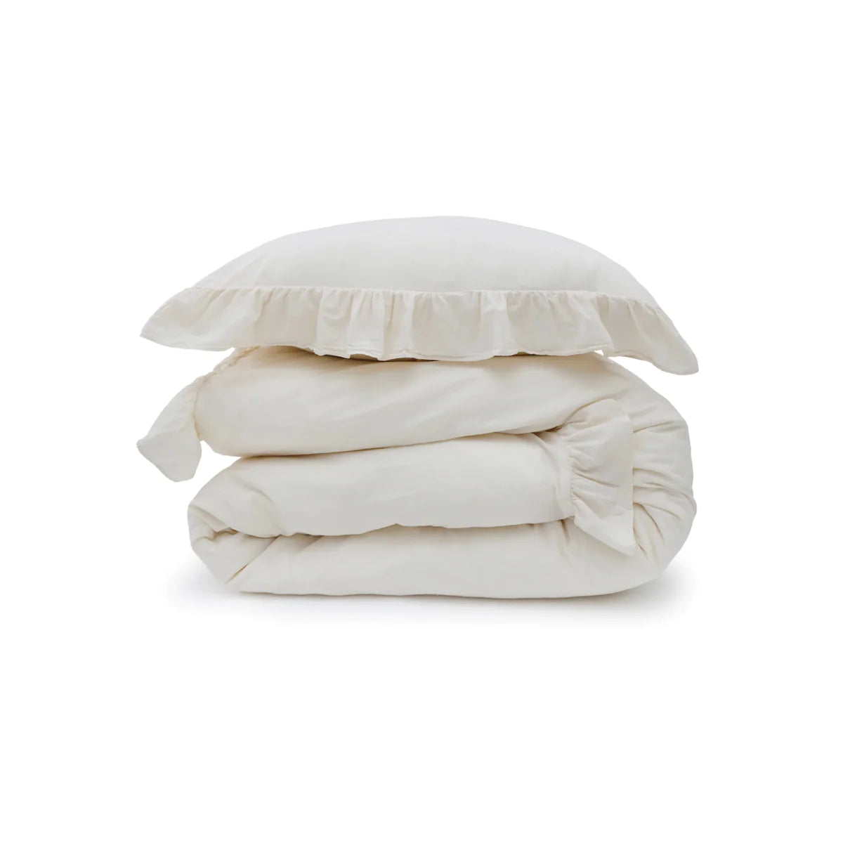 Rowan Crinkled Cotton Duvet Set by Pom Pom at Home