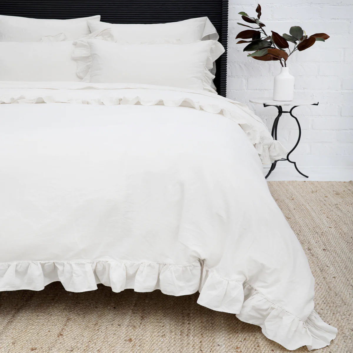 Rowan Crinkled Cotton Duvet Set by Pom Pom at Home