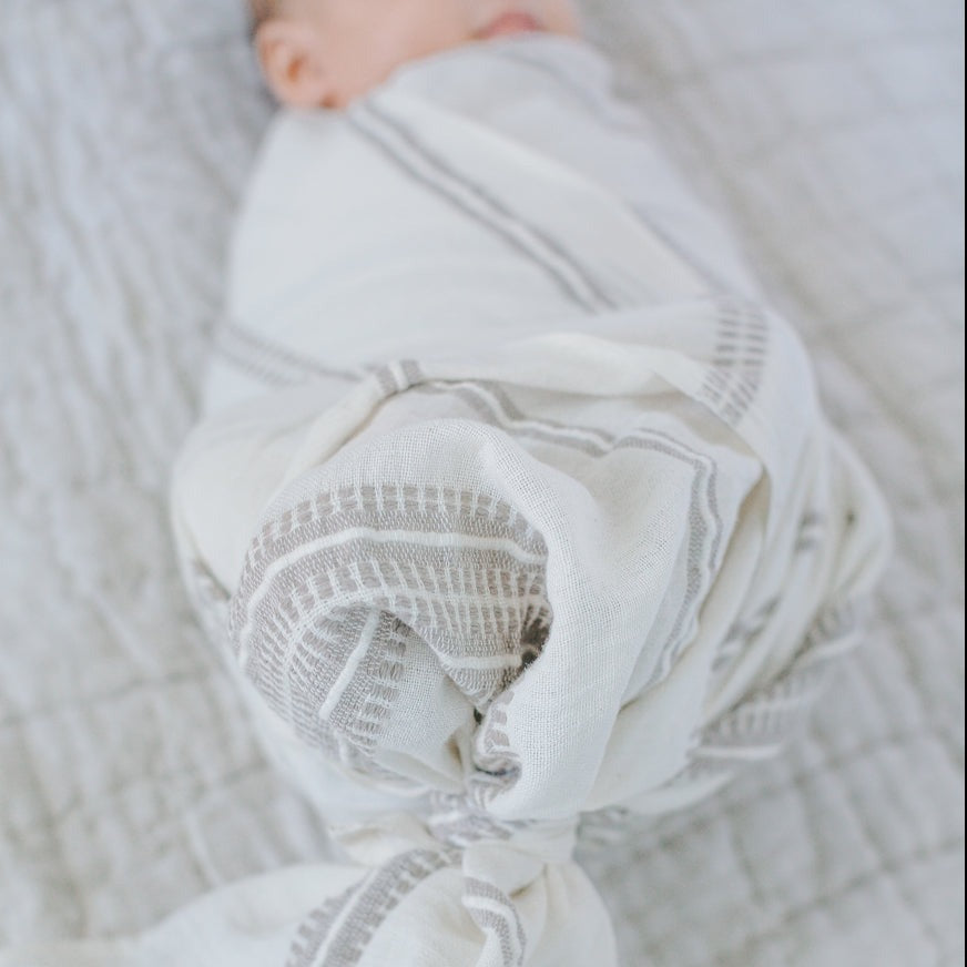 Handwoven Cotton Baby Swaddle