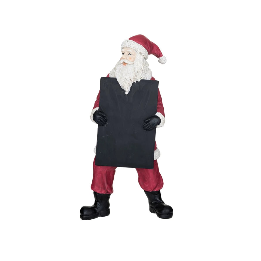 Resin Santa With Chalkboard