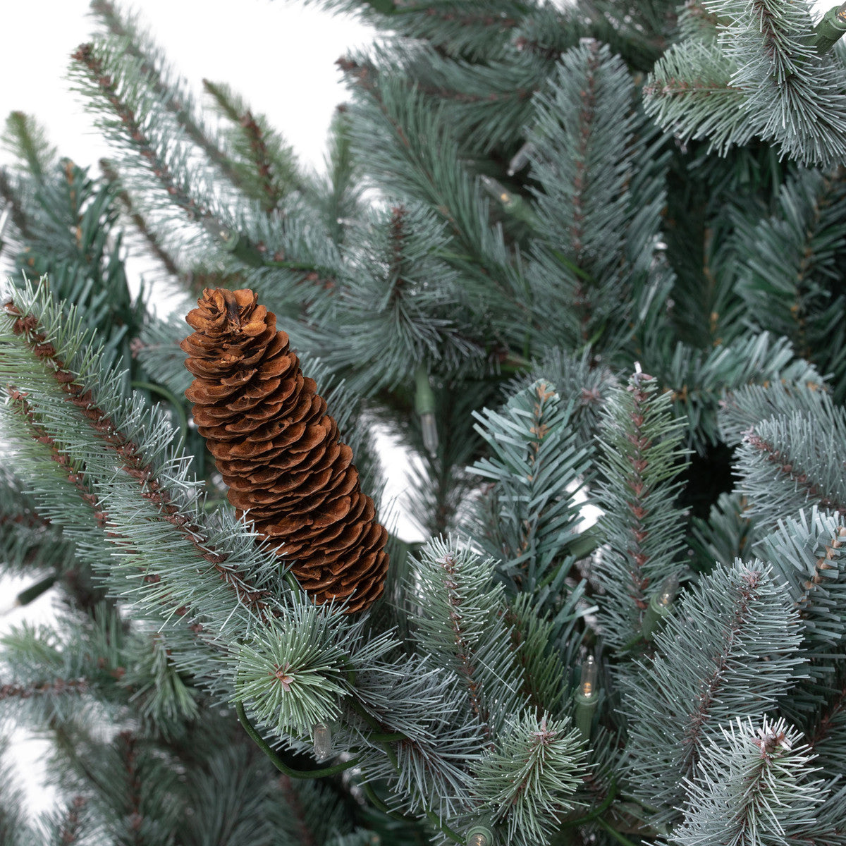 12' Slim Blue Spruce Tree with LED Lights