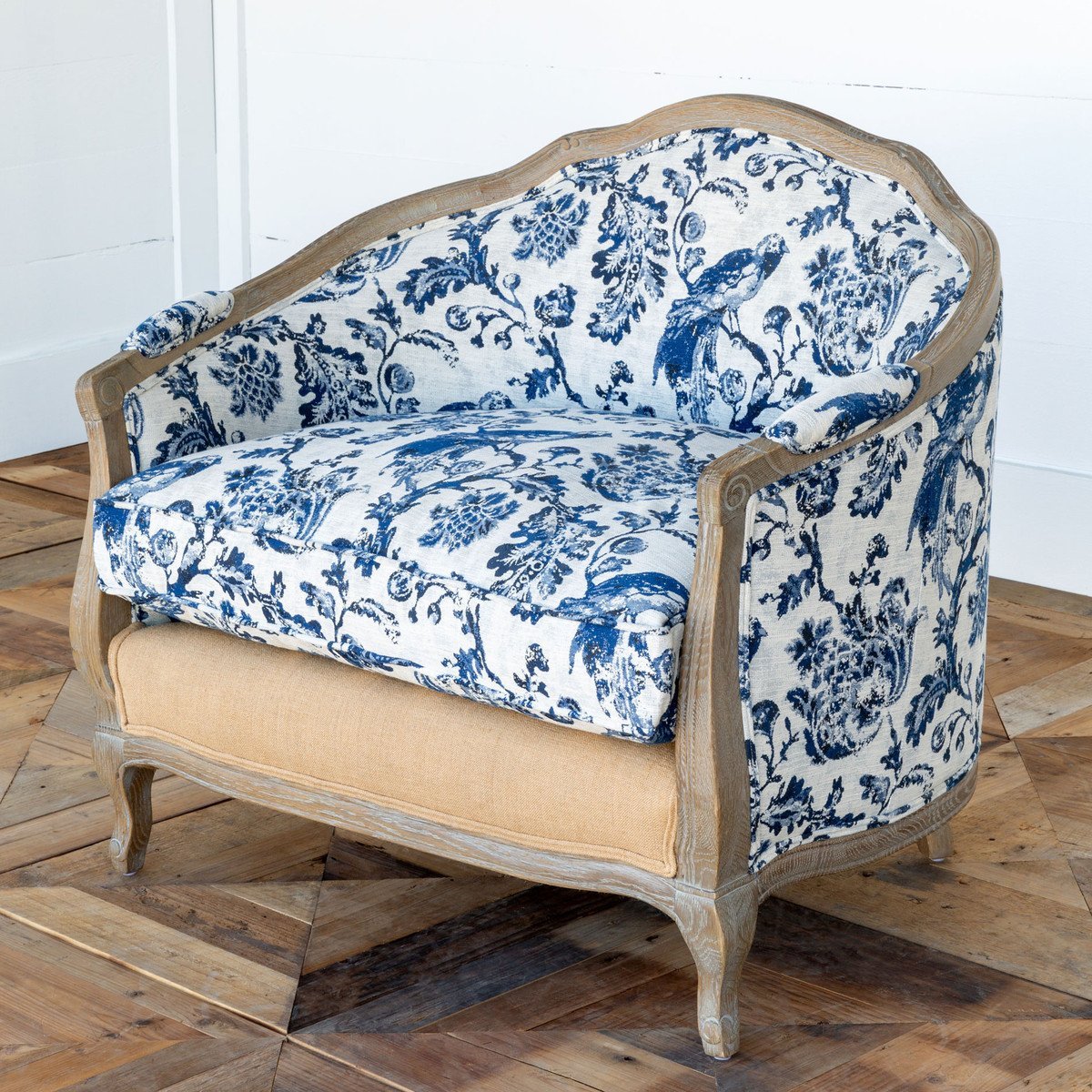 Bluebird Toile Settee