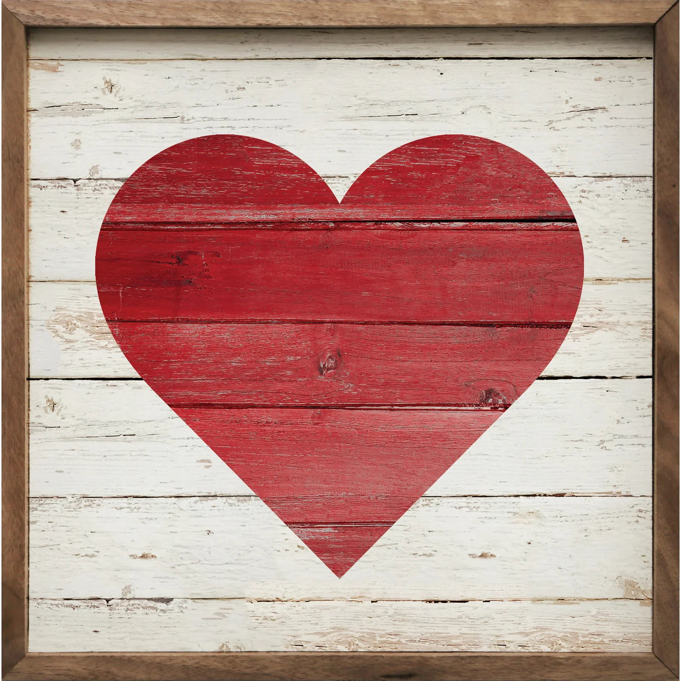 Heart Wood Framed Print