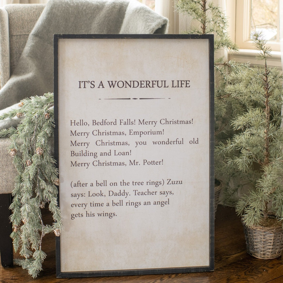 It&#39;s A Wonderful Life Wood Print