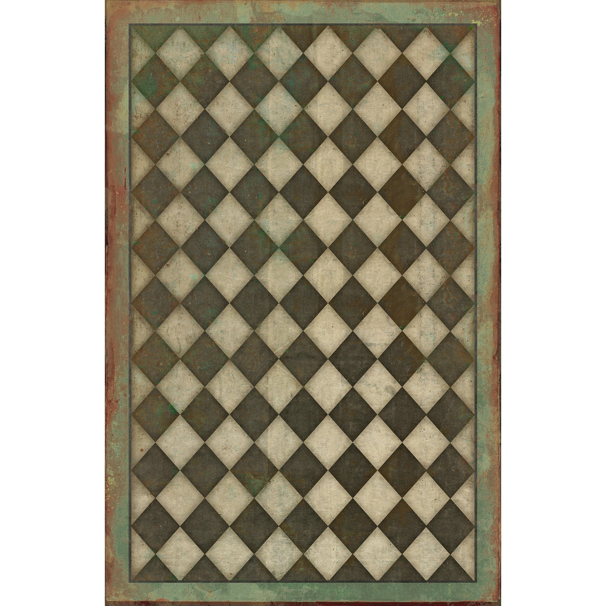 Pattern 09 Checkmate Vinyl Floor Cloth