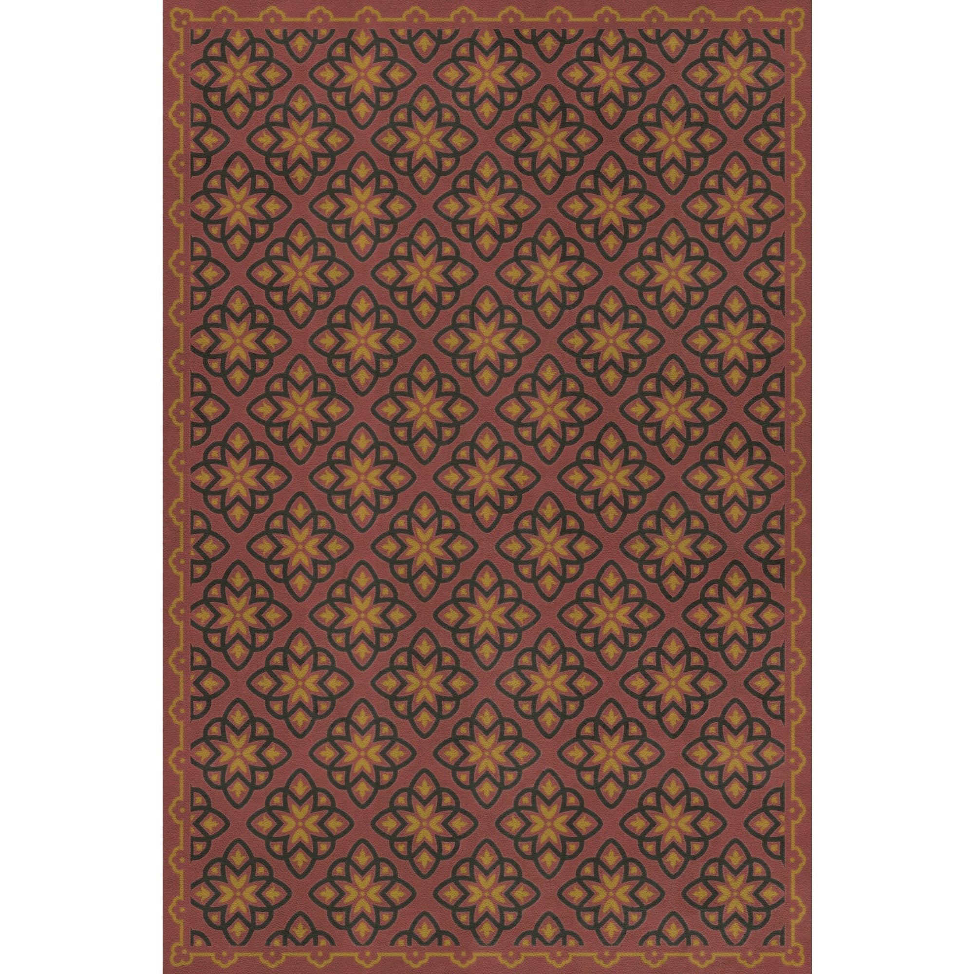 Pattern 45 Rubellus Vinyl Floor Cloth