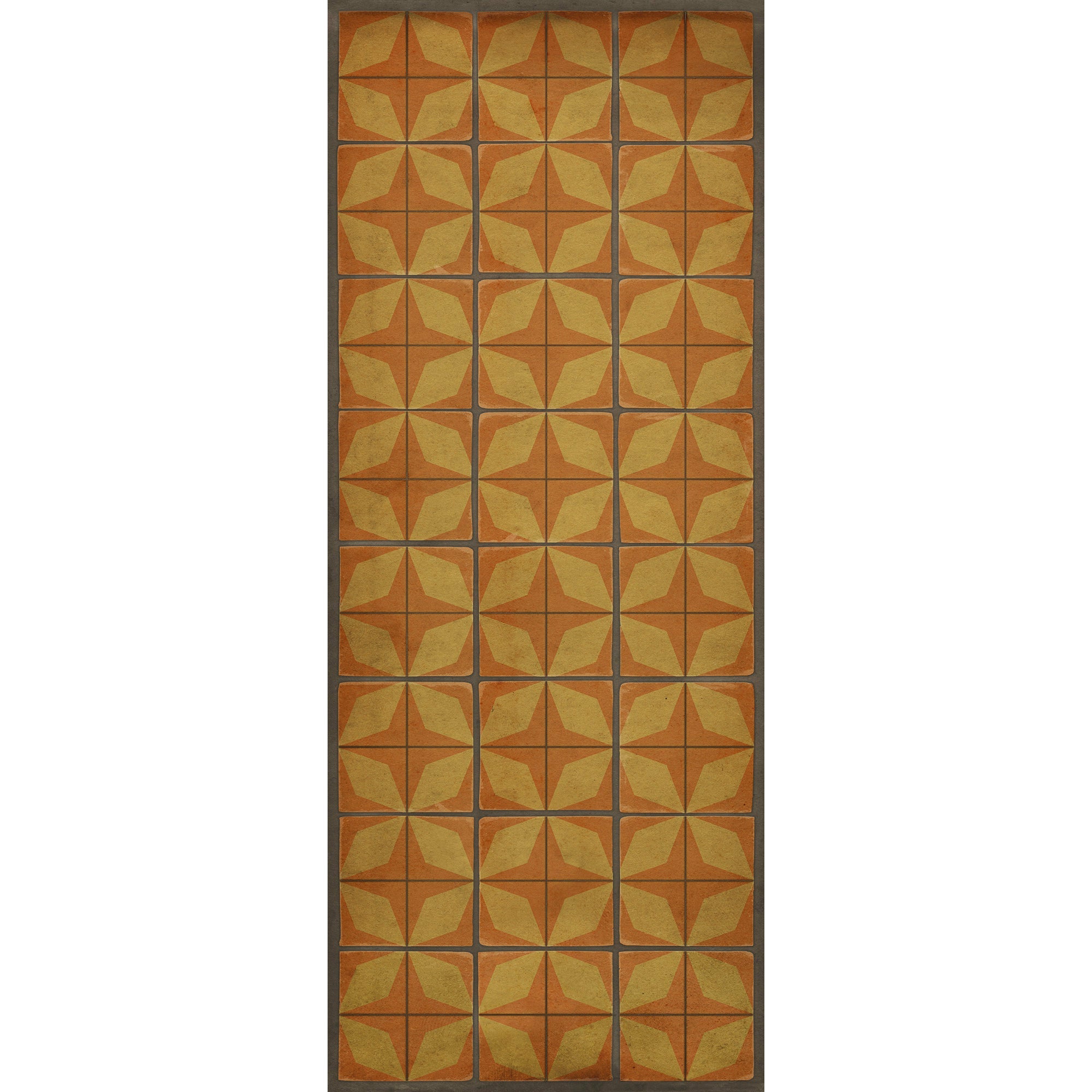 Pattern 54 Fireball Vinyl Floor Cloth