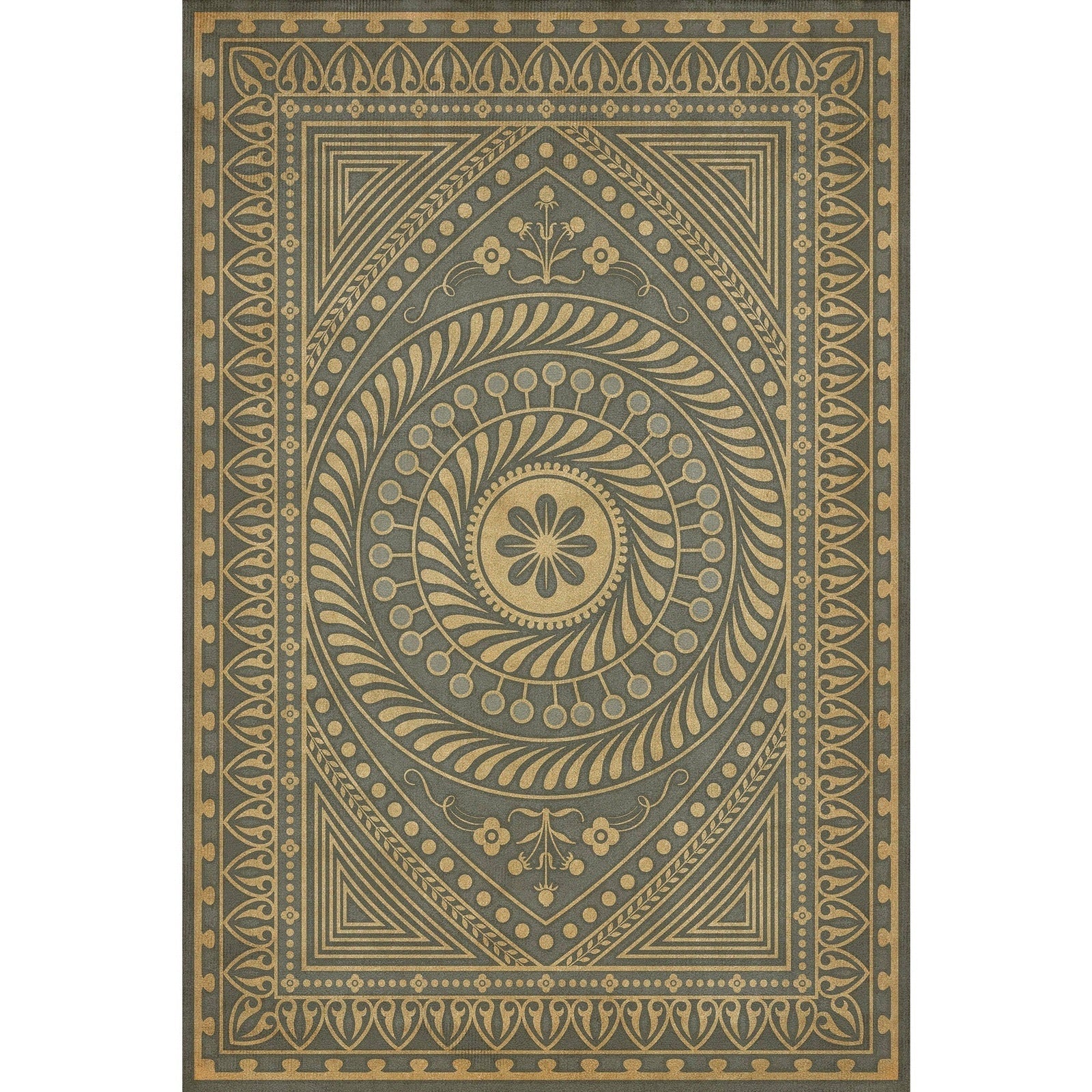 Pattern 75 Consult The Wise Vinyl Floor Cloth