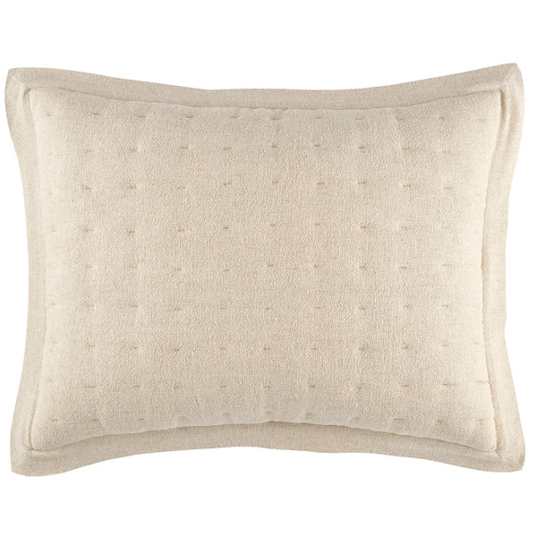 Pine Cone Hill Jonah Linen Natural Quilted Sham