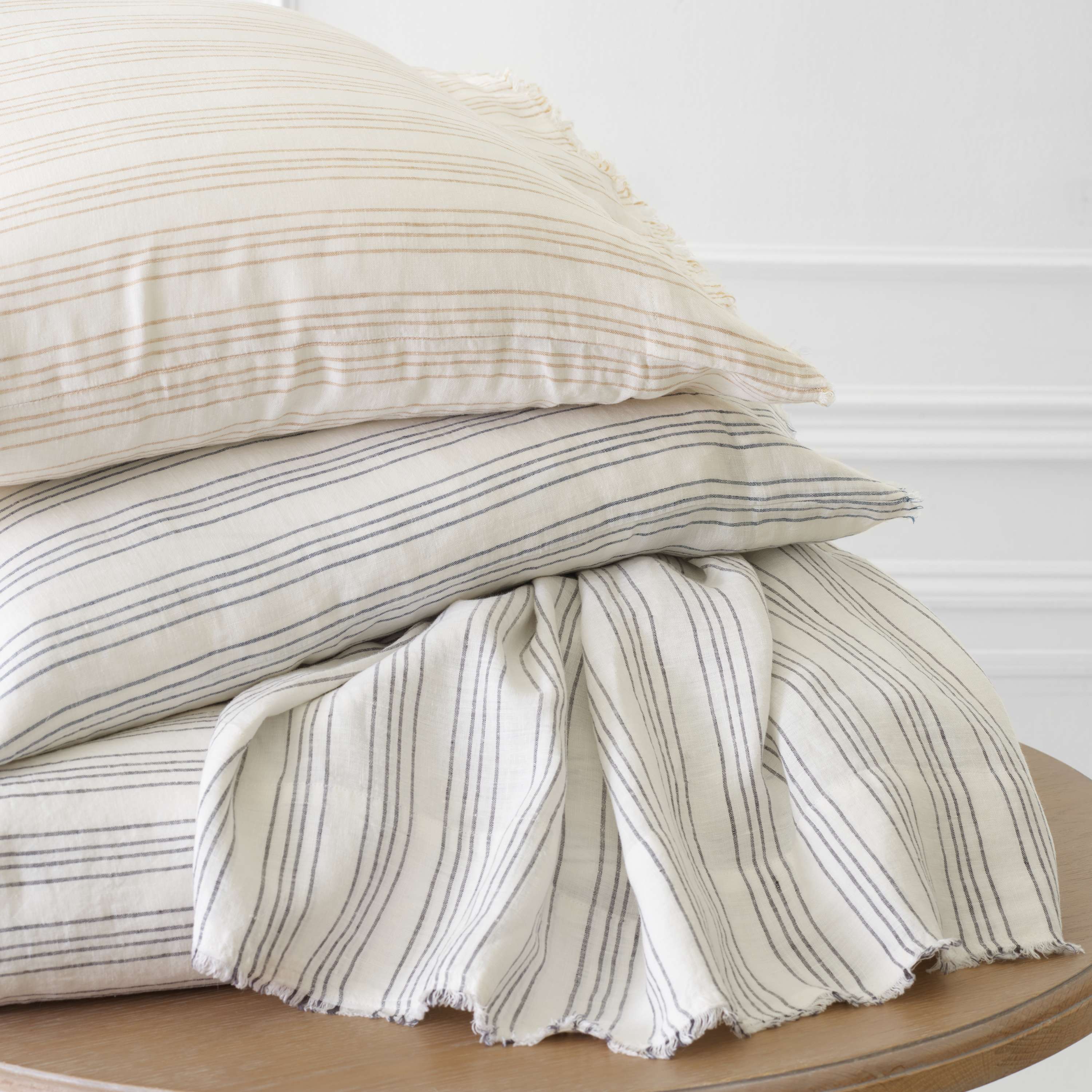 Pine Cone Hill Lush Linen Stripe Duvet Cover