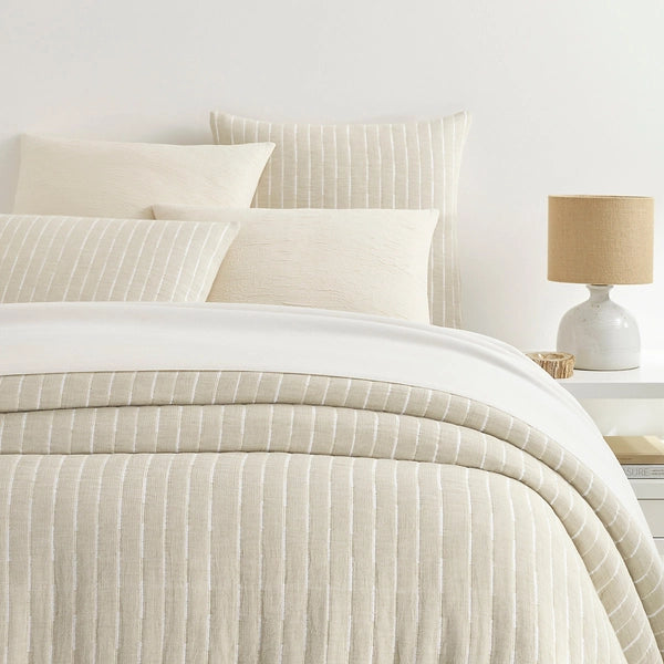 Pine Cone Hill Marino Natural/Ivory Matelassé Coverlet