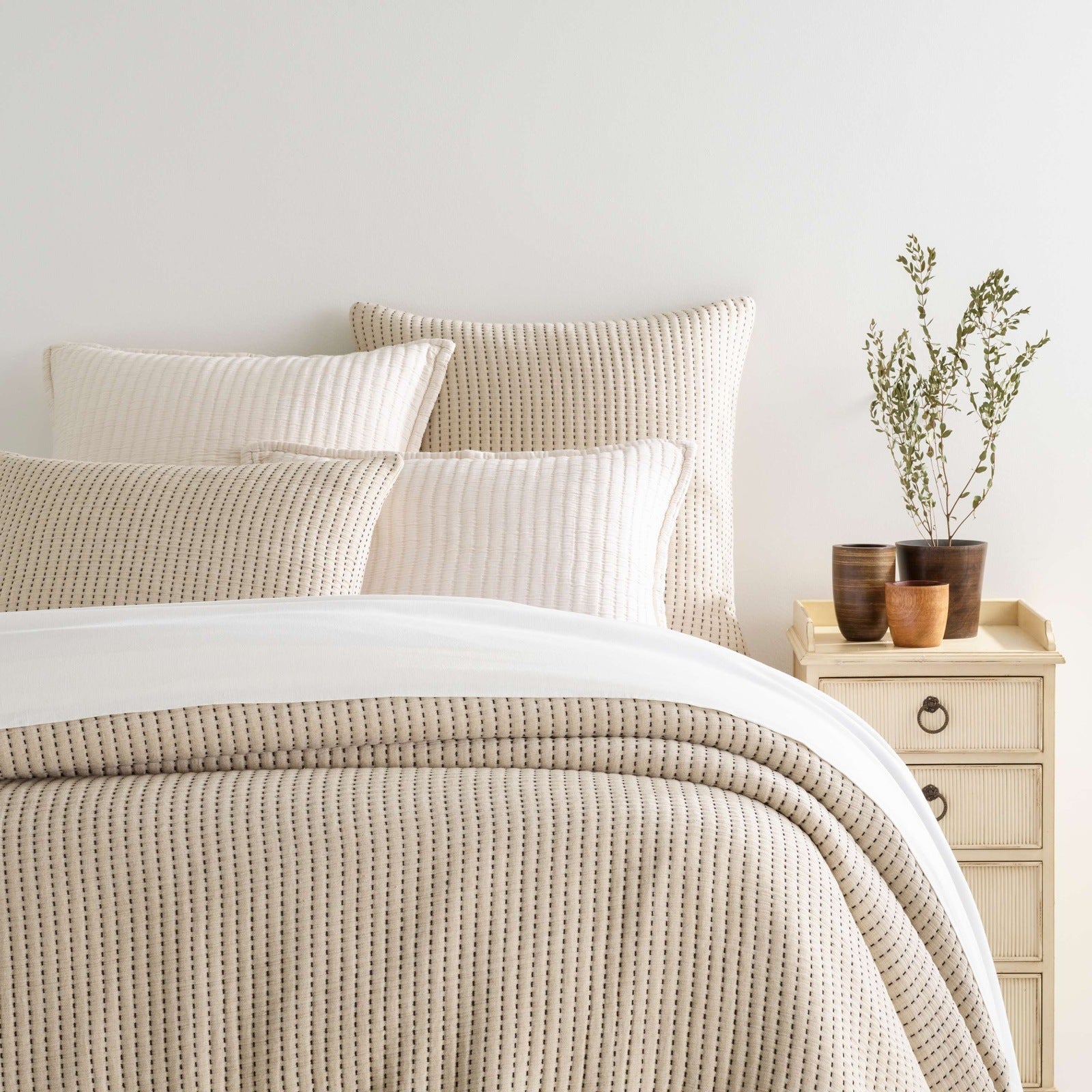 Pine Cone Hill Pick Stitch Matelasse Coverlet