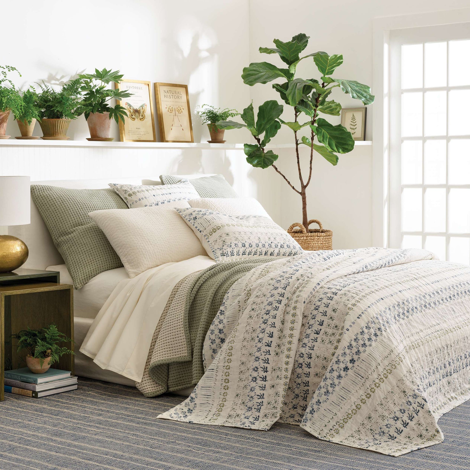 Pine Cone Hill Pick Stitch Matelasse Coverlet