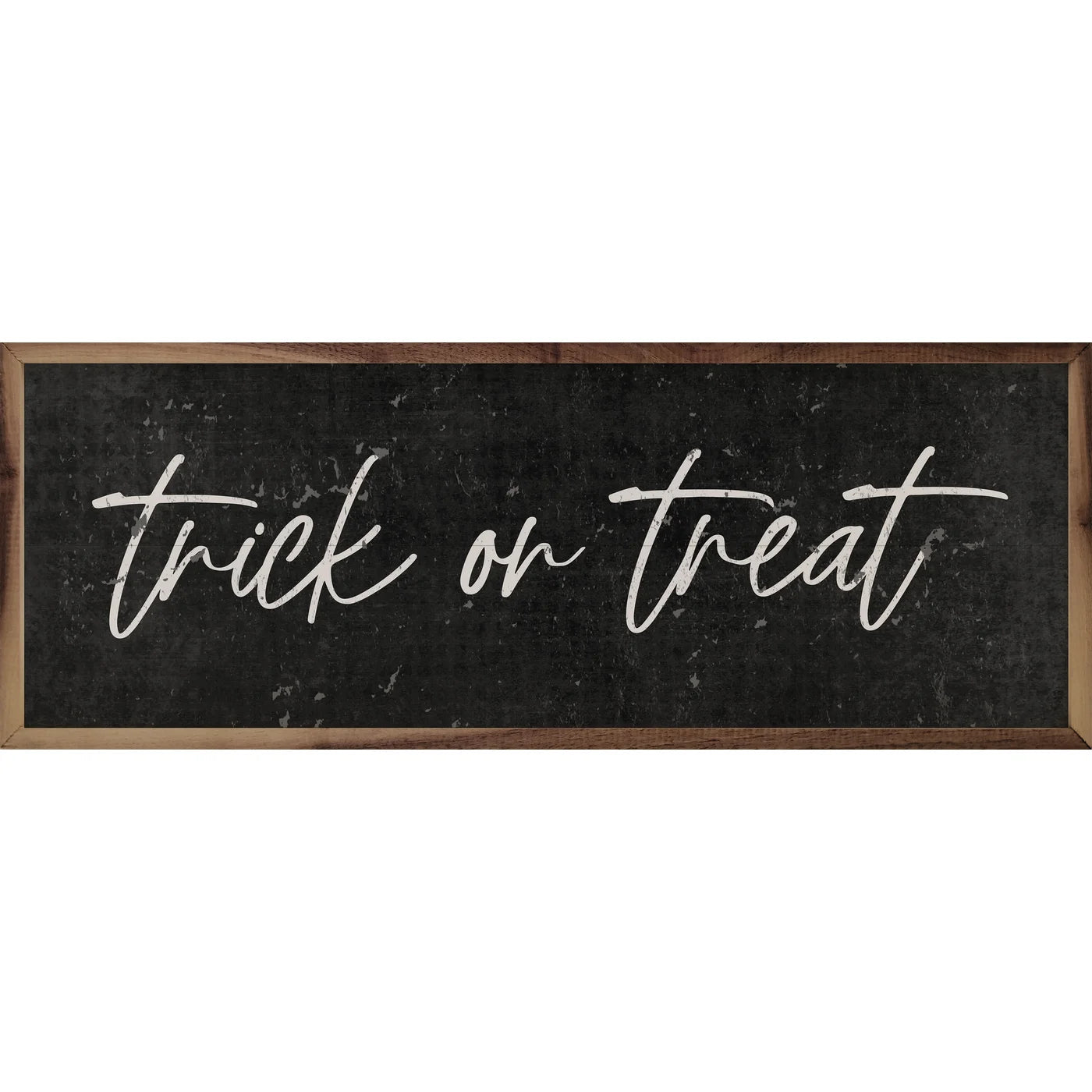 Simple Trick Or Treat Wood Framed Print