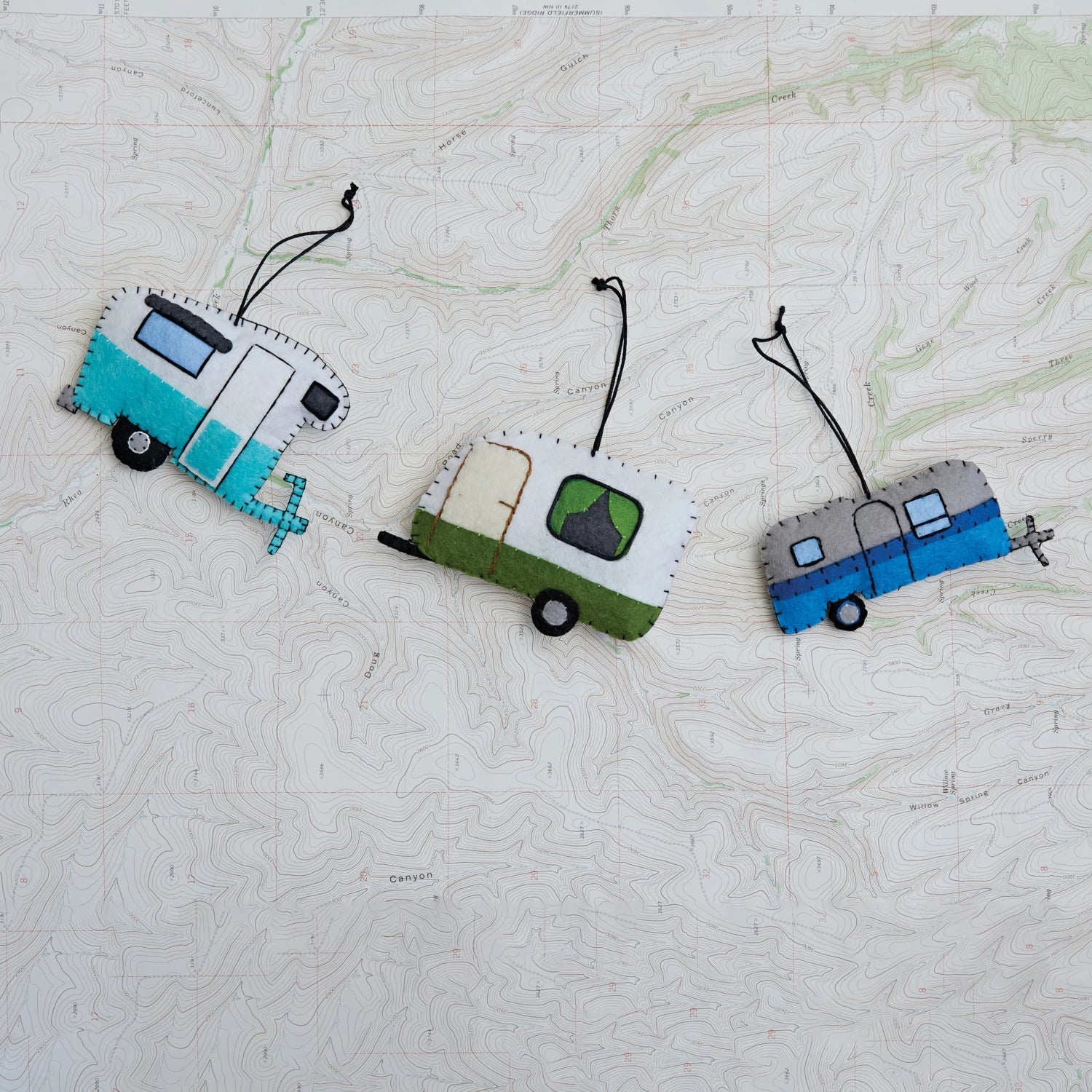 Wool Felt Camper Ornament